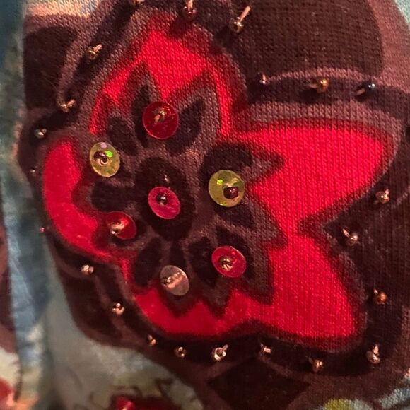 Jane Ashley 3/4 Length Sleeves Rhinestones Plus Size 1X - Picture 11 of 11